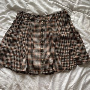 checkered skirt